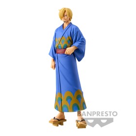 One Piece Grandline Series Wanokuni Yukata Silvers Sanji figure 17cm