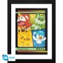 Pokemon – Framed Print 30x40cm – Starters Scarlet & Violet