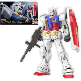 Gundam - Model Kit - Real Grade  - 1/144 - RX-78-2 Gundam Ver. 2.0