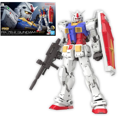 Gundam - Model Kit - Real Grade  - 1/144 - RX-78-2 Gundam Ver. 2.0