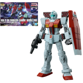 Gundam - Model Kit - High Grade  - 1/144 - GM (Shoulder Cannon / Missile Pod)