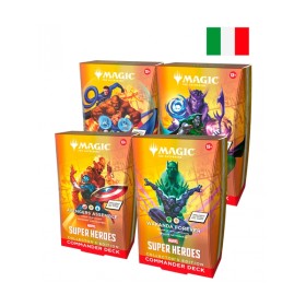 Magic The Gathering – Assortimento di Mazzi Commander Marvel Super Heroes (4 Mazzi Commander)