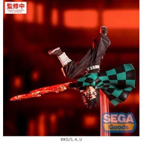 Demon Slayer: Kimetsu no Yaiba Luminasta PVC Figure Tanjiro Kamado Hinokami Kagura Setting Sun Transformation 15 cm